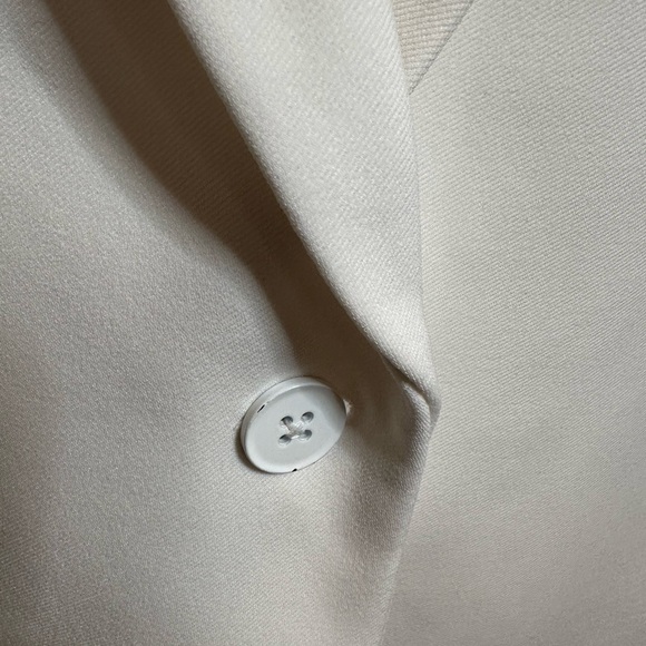 White House Black Market WHBM white pleated back sleeveless blazer vest 14 - Picture 4 of 8